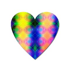 Inverted Circles Heart Magnet by Thespacecampers