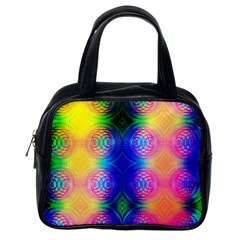 Inverted Circles Classic Handbag (one Side) by Thespacecampers