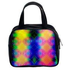 Inverted Circles Classic Handbag (two Sides) by Thespacecampers