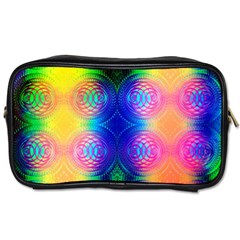 Inverted Circles Toiletries Bag (one Side) by Thespacecampers