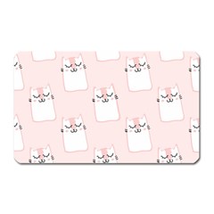 Fluffy Cat Pets Magnet (rectangular) by artworkshop