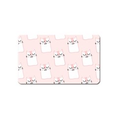 Fluffy Cat Pets Magnet (name Card) by artworkshop