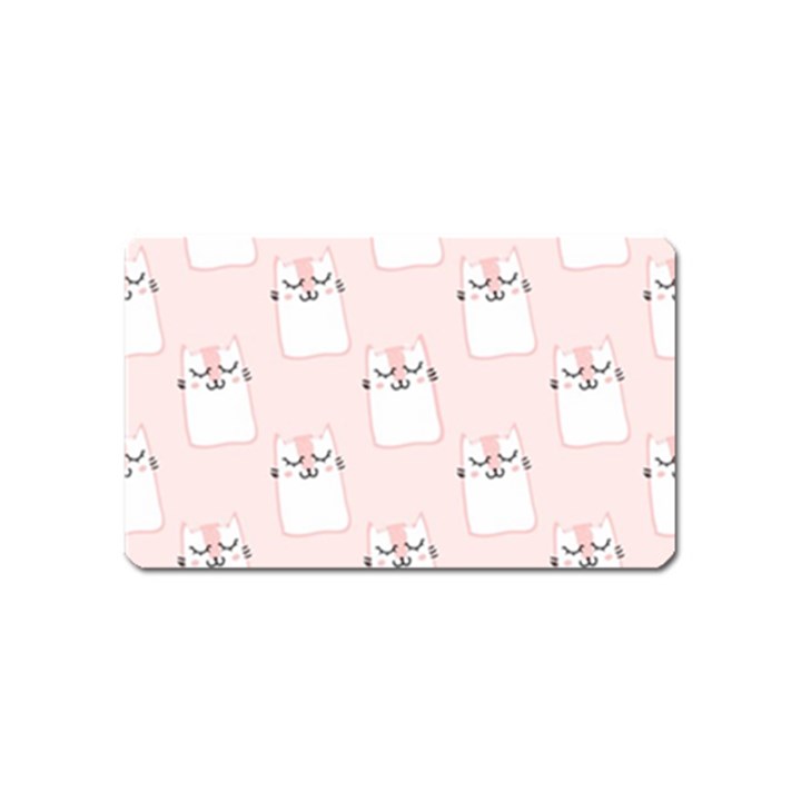 Fluffy Cat Pets Magnet (Name Card)