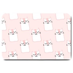 Fluffy Cat Pets Large Doormat  by artworkshop