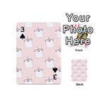 Fluffy Cat Pets Playing Cards 54 Designs (Mini) Front - Spade3