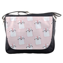 Fluffy Cat Pets Messenger Bag by artworkshop