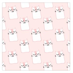 Fluffy Cat Pets Square Satin Scarf (36  X 36 ) by artworkshop