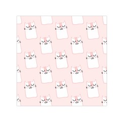 Fluffy Cat Pets Square Satin Scarf (30  X 30 ) by artworkshop