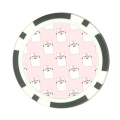 Fluffy Cat Pets Poker Chip Card Guard by artworkshop