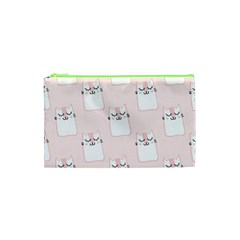 Fluffy Cat Pets Cosmetic Bag (xs) by artworkshop