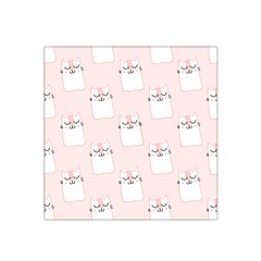 Fluffy Cat Pets Satin Bandana Scarf 22  X 22  by artworkshop