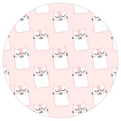 Fluffy Cat Pets Round Trivet