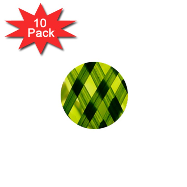 Leaves Grass Woven 1  Mini Buttons (10 pack) 