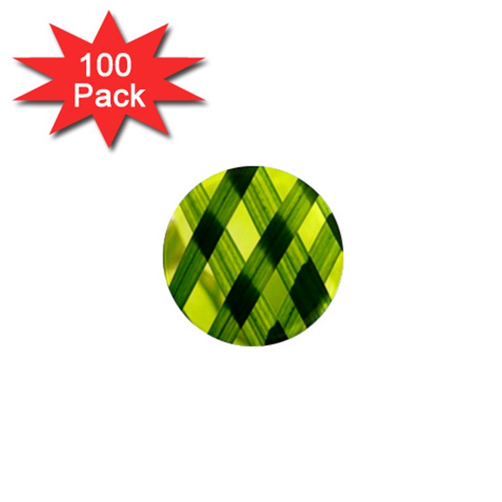 Leaves Grass Woven 1  Mini Magnets (100 pack) 