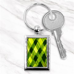 Leaves Grass Woven Key Chain (rectangle) by artworkshop