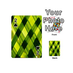 Leaves Grass Woven Playing Cards 54 Designs (mini) by artworkshop