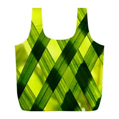 Leaves Grass Woven Full Print Recycle Bag (l)