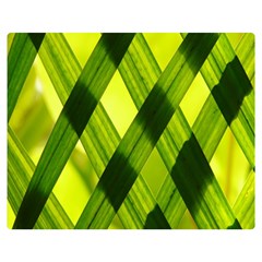 Leaves Grass Woven Double Sided Flano Blanket (medium)  by artworkshop