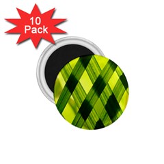 Leaves Grass Woven 1 75  Magnets (10 Pack)  by artworkshop