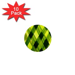 Leaves Grass Woven 1  Mini Magnet (10 Pack)  by artworkshop