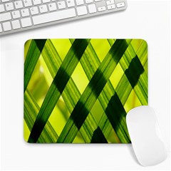 Leaves Grass Woven Large Mousepads by artworkshop