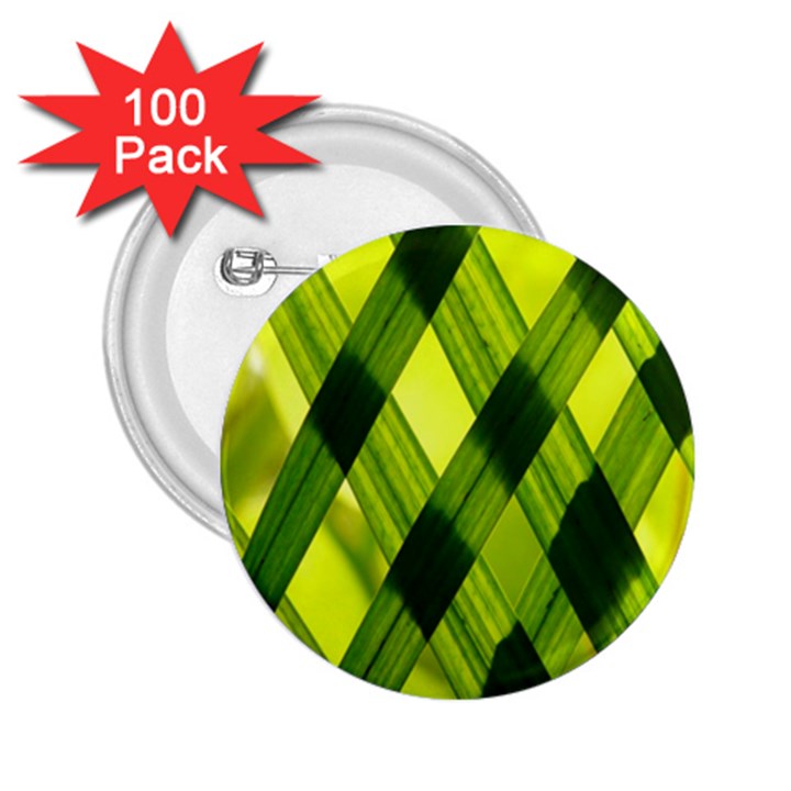 Leaves Grass Woven 2.25  Buttons (100 pack) 