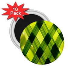 Leaves Grass Woven 2 25  Magnets (10 Pack)  by artworkshop