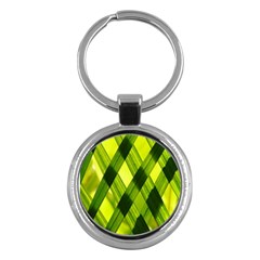 Leaves Grass Woven Key Chain (round) by artworkshop