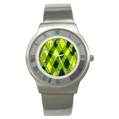 Leaves Grass Woven Stainless Steel Watch by artworkshop