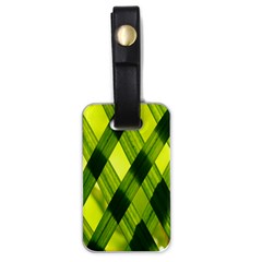 Leaves Grass Woven Luggage Tag (one Side) by artworkshop