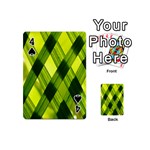 Leaves Grass Woven Playing Cards 54 Designs (Mini) Front - Spade4