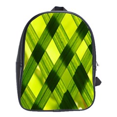 Leaves Grass Woven School Bag (large) by artworkshop