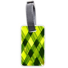 Leaves Grass Woven Luggage Tag (one Side) by artworkshop