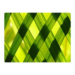 Leaves Grass Woven Double Sided Flano Blanket (mini)  by artworkshop