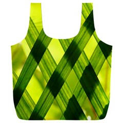 Leaves Grass Woven Full Print Recycle Bag (xxl) by artworkshop