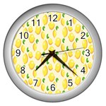 Lemon Wall Clock (Silver) Front