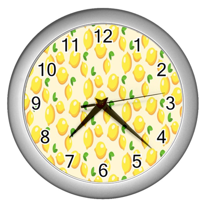 Lemon Wall Clock (Silver)