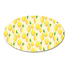 Lemon Oval Magnet by artworkshop