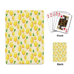 Lemon Playing Cards Single Design (rectangle) by artworkshop