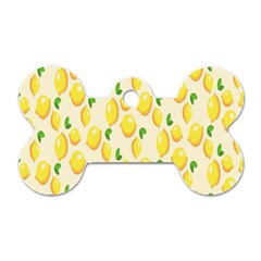 Lemon Dog Tag Bone (one Side) by artworkshop