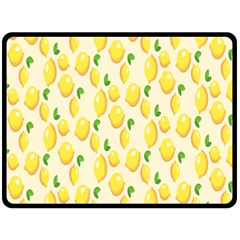 Lemon Fleece Blanket (large)  by artworkshop