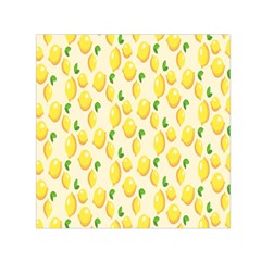 Lemon Square Satin Scarf (30  X 30 ) by artworkshop