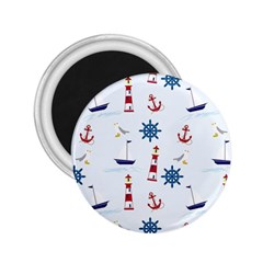 Lighthouse Sail Boat Seagull 2 25  Magnets by artworkshop