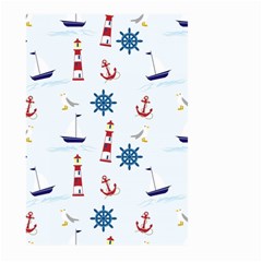 Lighthouse Sail Boat Seagull Large Garden Flag (two Sides) by artworkshop