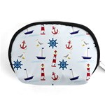 Lighthouse Sail Boat Seagull Accessory Pouch (Medium) Front