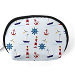 Lighthouse Sail Boat Seagull Accessory Pouch (Medium) Back