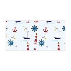 Lighthouse Sail Boat Seagull Yoga Headband by artworkshop