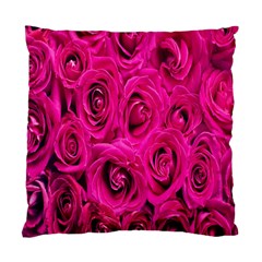 Pink Flowers Roses Standard Cushion Case (one Side) by artworkshop