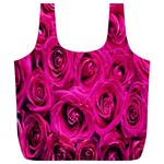 Pink Flowers Roses Full Print Recycle Bag (XL) Front