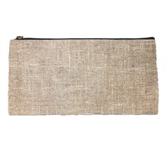 Textile Jute Brown Pencil Case by artworkshop